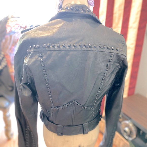 BlankNYC Synthetic Leather Biker Jacket - Picture 7 of 7